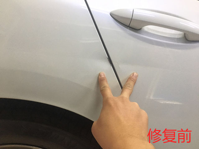 本田汽車凹陷修復(fù)前